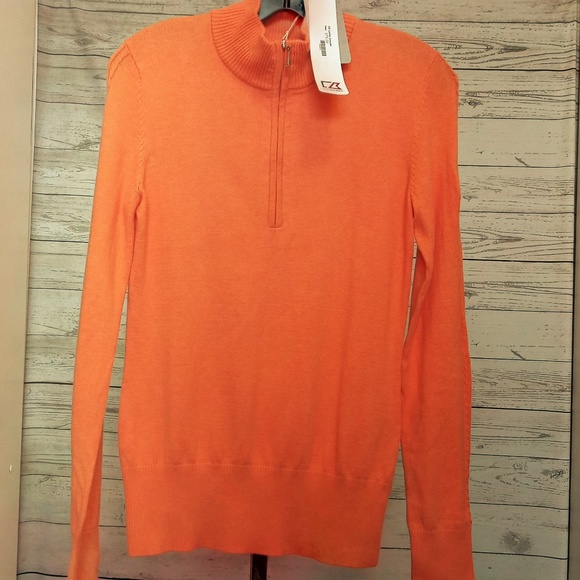 CUTTER & BUCK WOMEN'S SMALL 1/2 ZIP SWEATER - Picture 1 of 4
